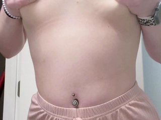 Amateur blondie solo anal masturbation